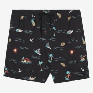 O’Neill HERMOSA ELASTIC WAIST 17" SWIM TRUNKS. NWT!